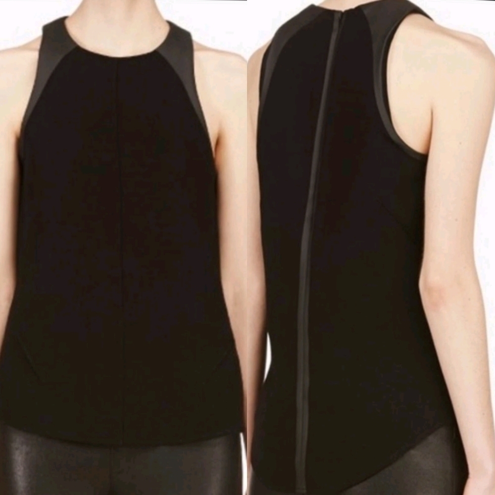 Rag & Bone Vegan Leather Trimmed Tank